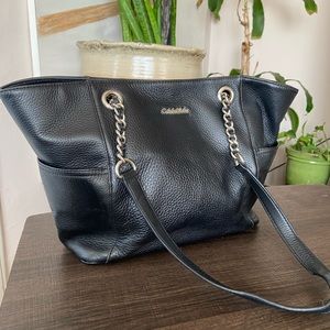 Calvin Klein black tote bag